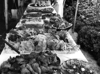 Spread of food at Miss P.N.E. Welcome Banquet, 1968. Reference code: AM281-S8-: CVA 180-4724