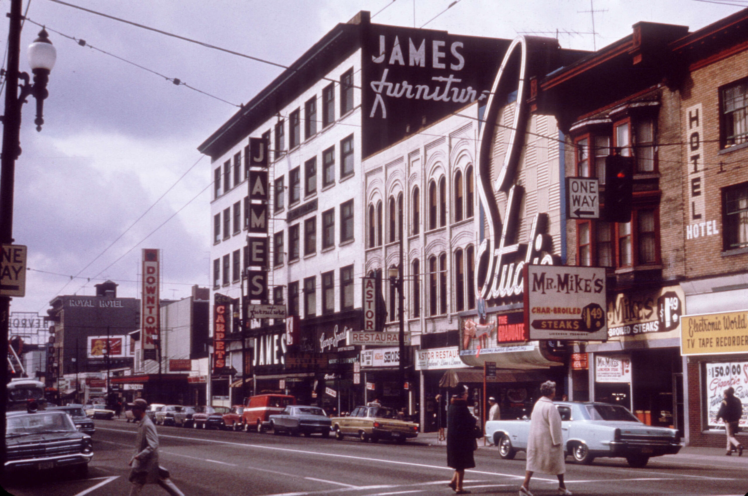 View of the 900 block Granville Street, Theatre Row. . Reference code: COV-S511---: CVA 780-53